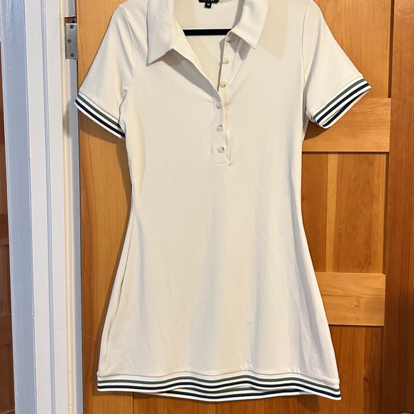 IVL collective polo tennis dress -Blanc de blanc colour - Picture 2 of 5
